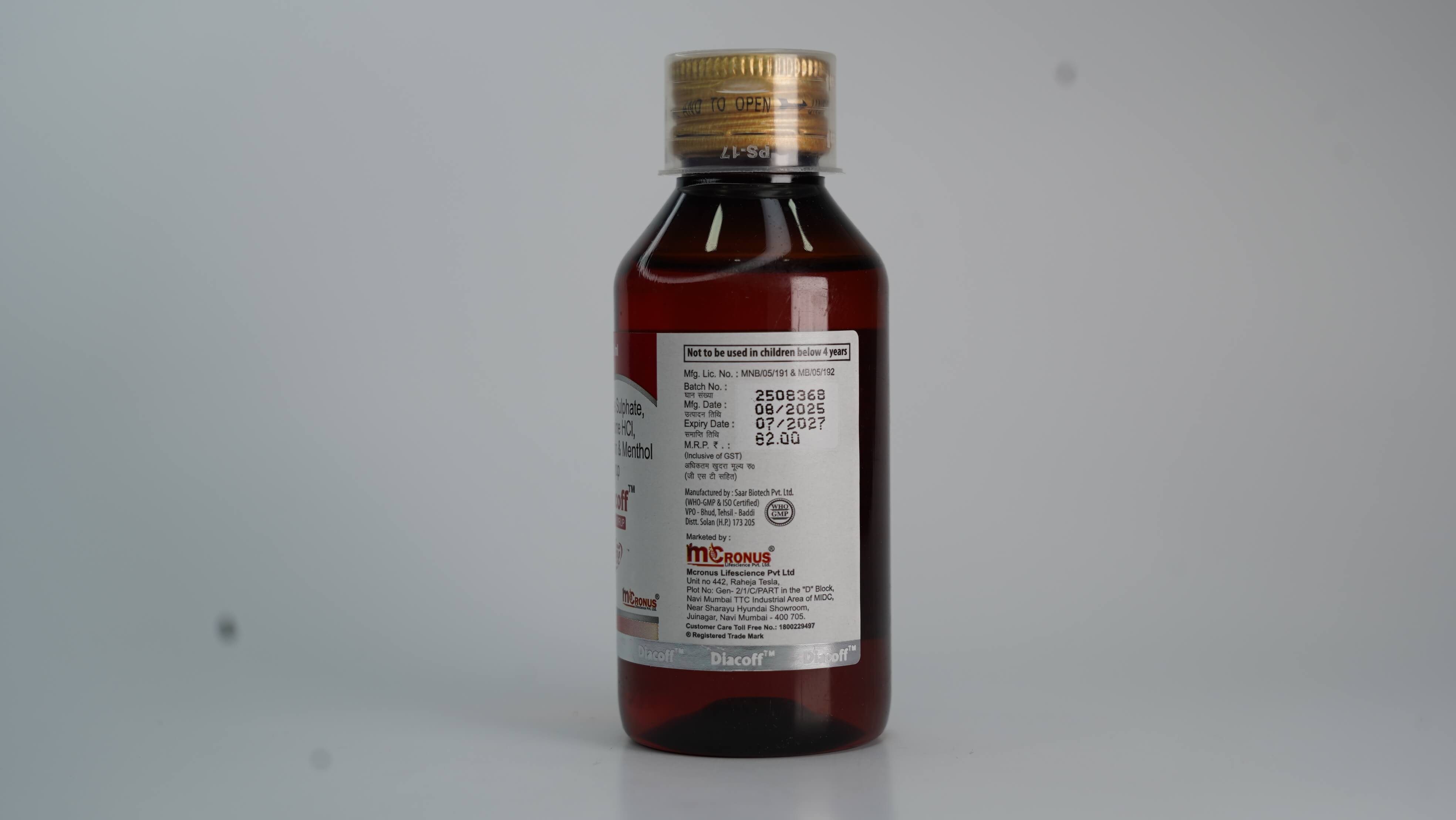 Diacoff Cough Syrup
